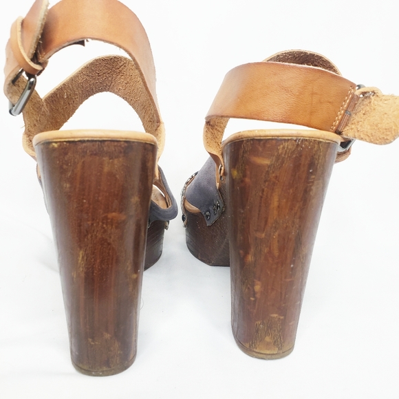 Madden Girl Mixxx Wood Platform Heels 8M - Picture 8 of 8